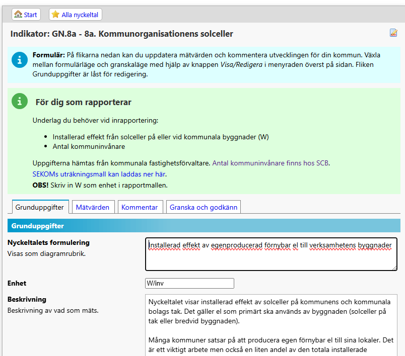 Instruktionsrutan i WebbEdit